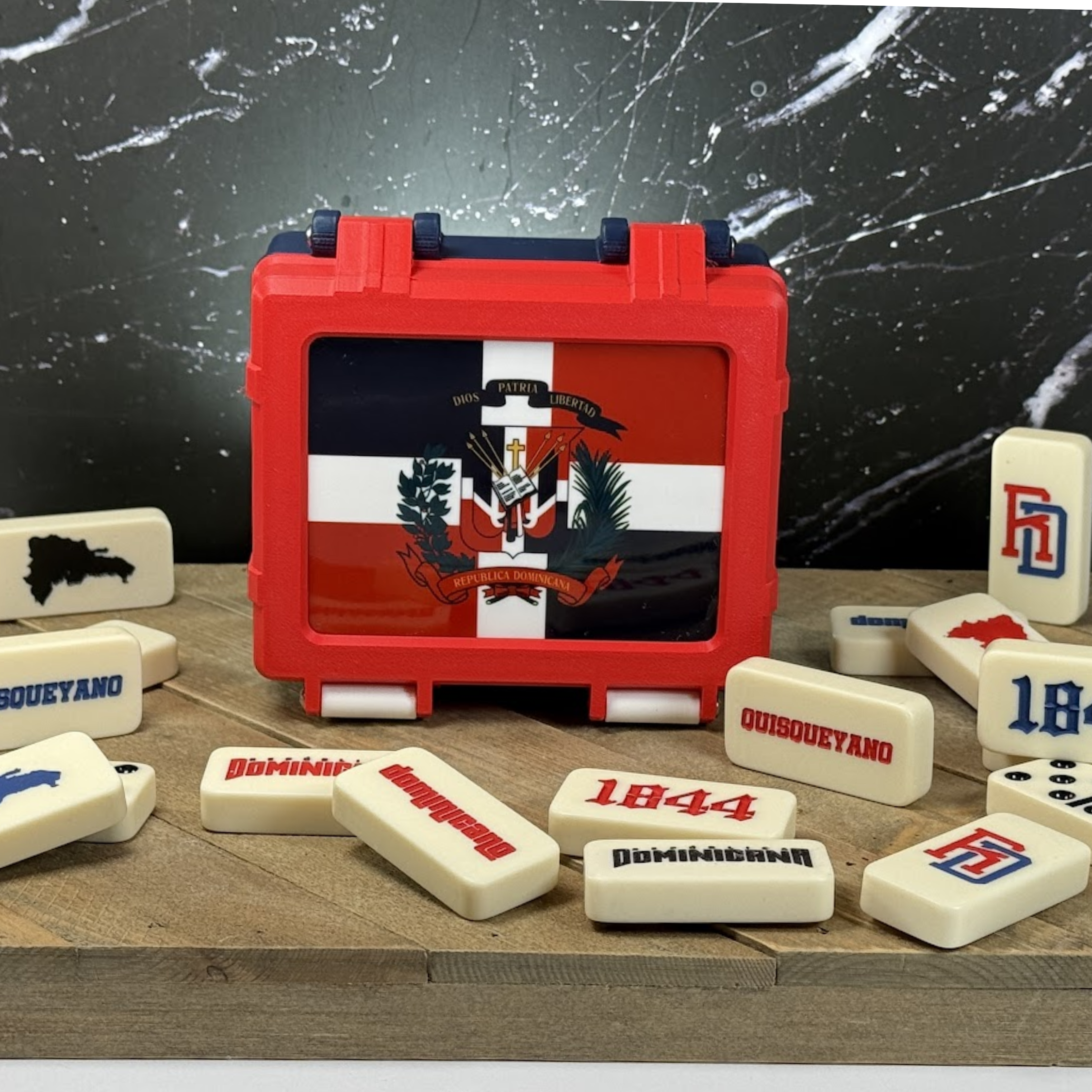 Dominican Republic Double-Six Domino Set