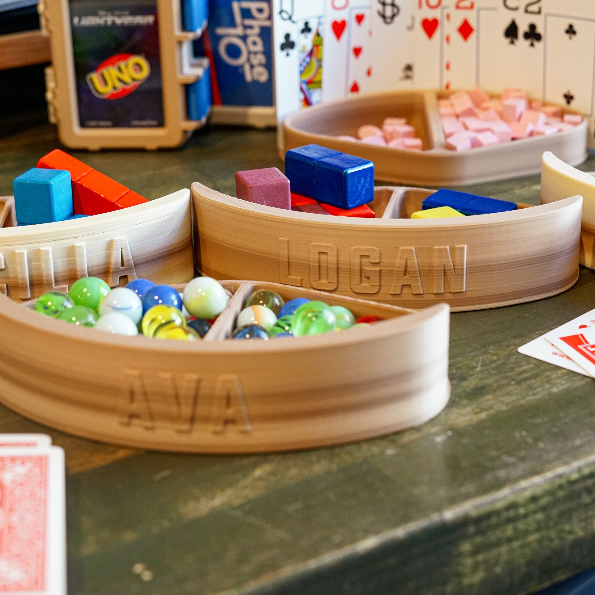 Board Game Piece Tray & Card Holder - So Genius IO