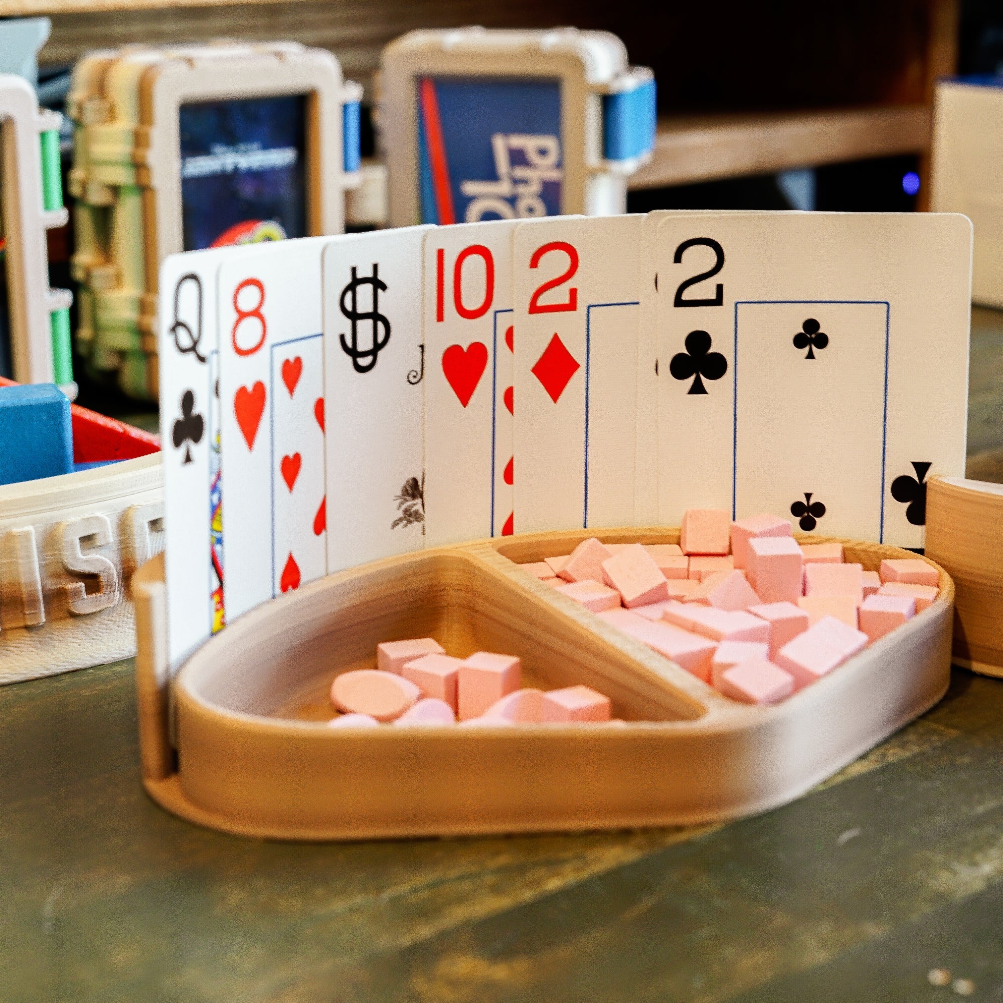 Board Game Piece Tray & Card Holder - So Genius IO