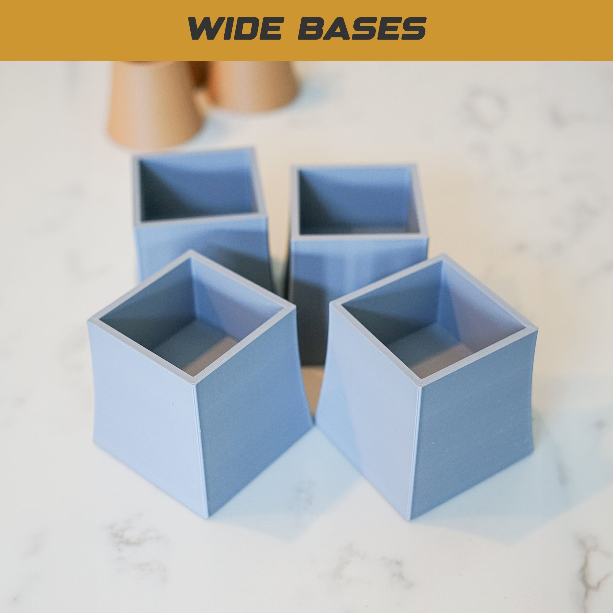 Custom Furniture Leg Risers (Set of Four) - So Genius IO