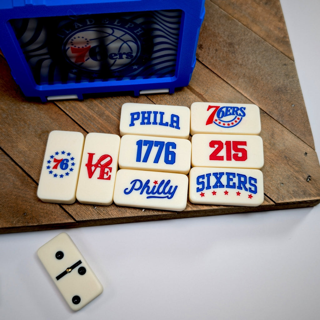 Philadelphia 76ers Double-Six Domino Set - So Genius IO