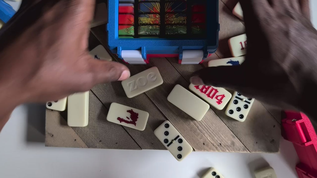 Haitian Flag Domino Set