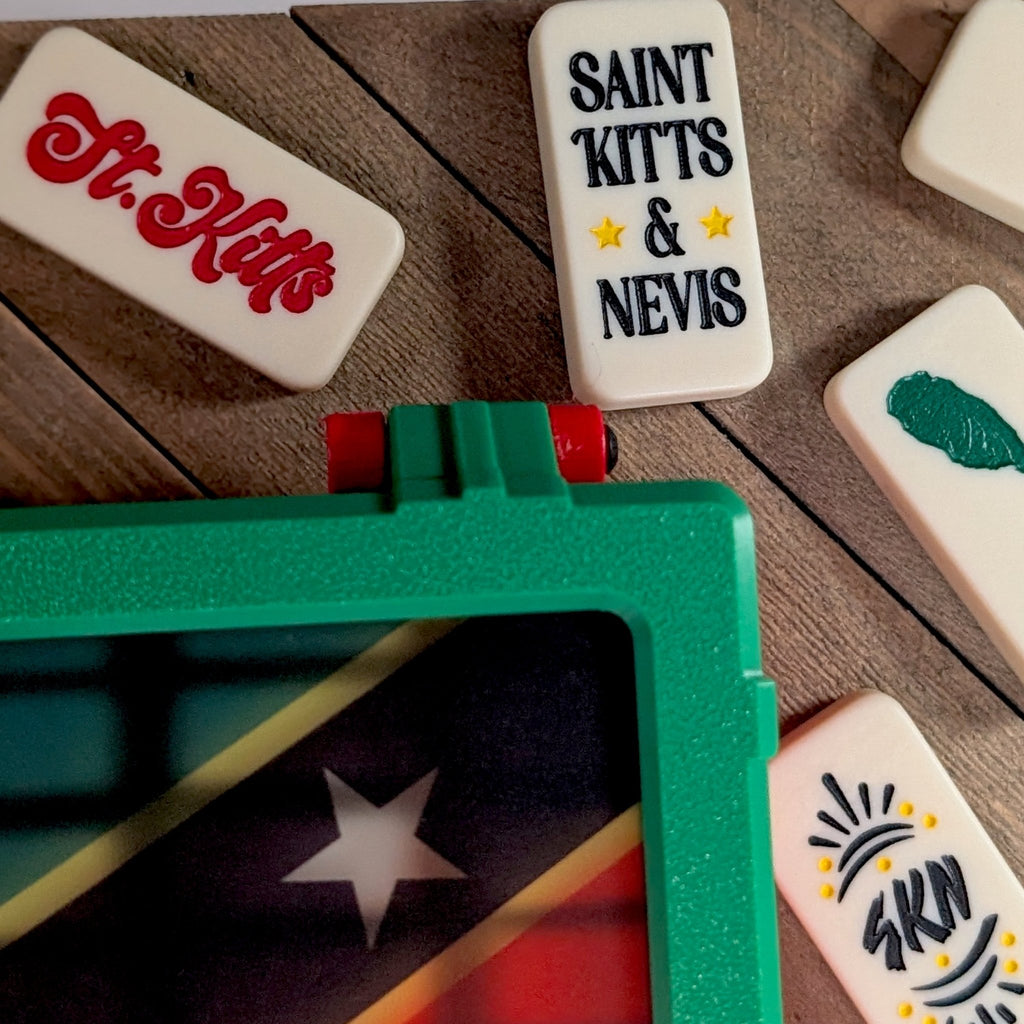 St. Kitts & Nevis Double-Six Domino Set - So Genius IO