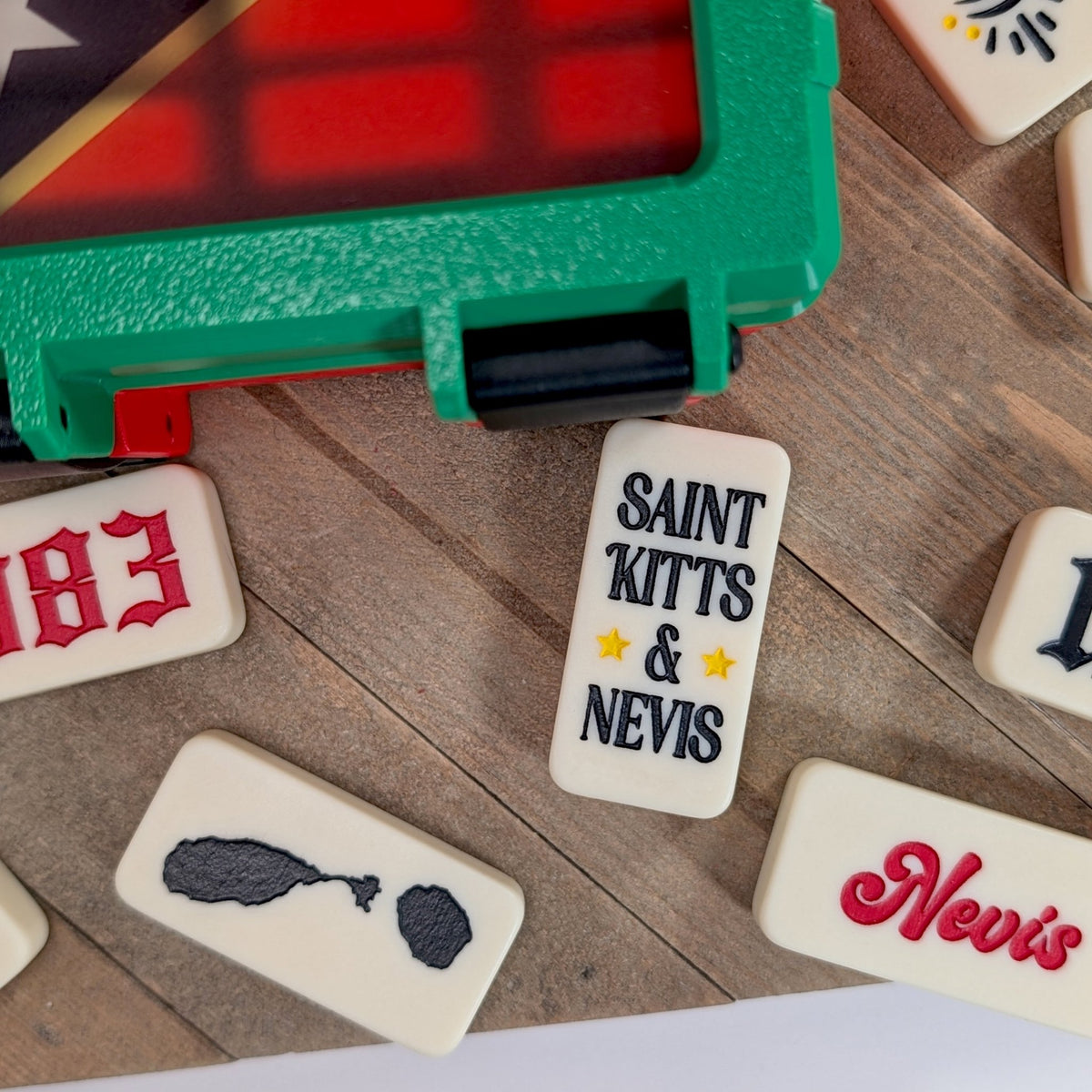 St. Kitts & Nevis Double-Six Domino Set - So Genius IO