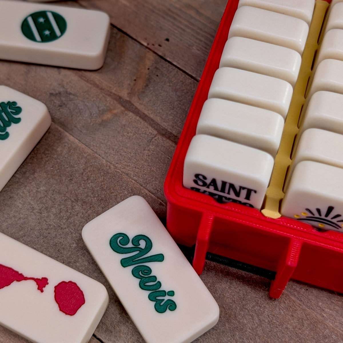 St. Kitts & Nevis Double-Six Domino Set - So Genius IO
