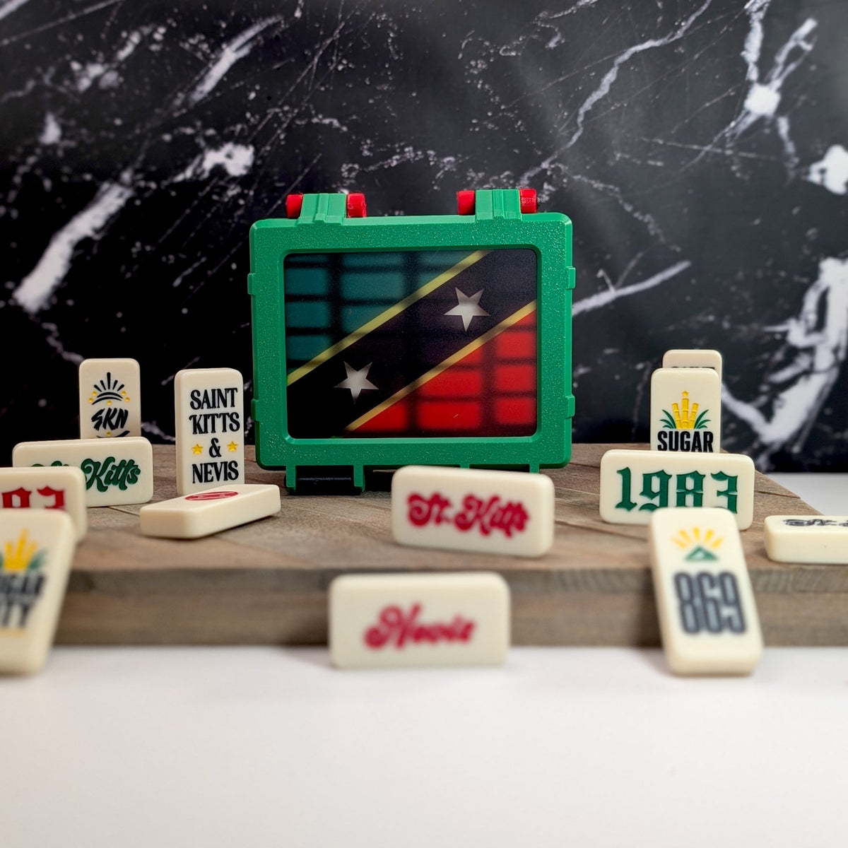 St. Kitts & Nevis Double-Six Domino Set - So Genius IO
