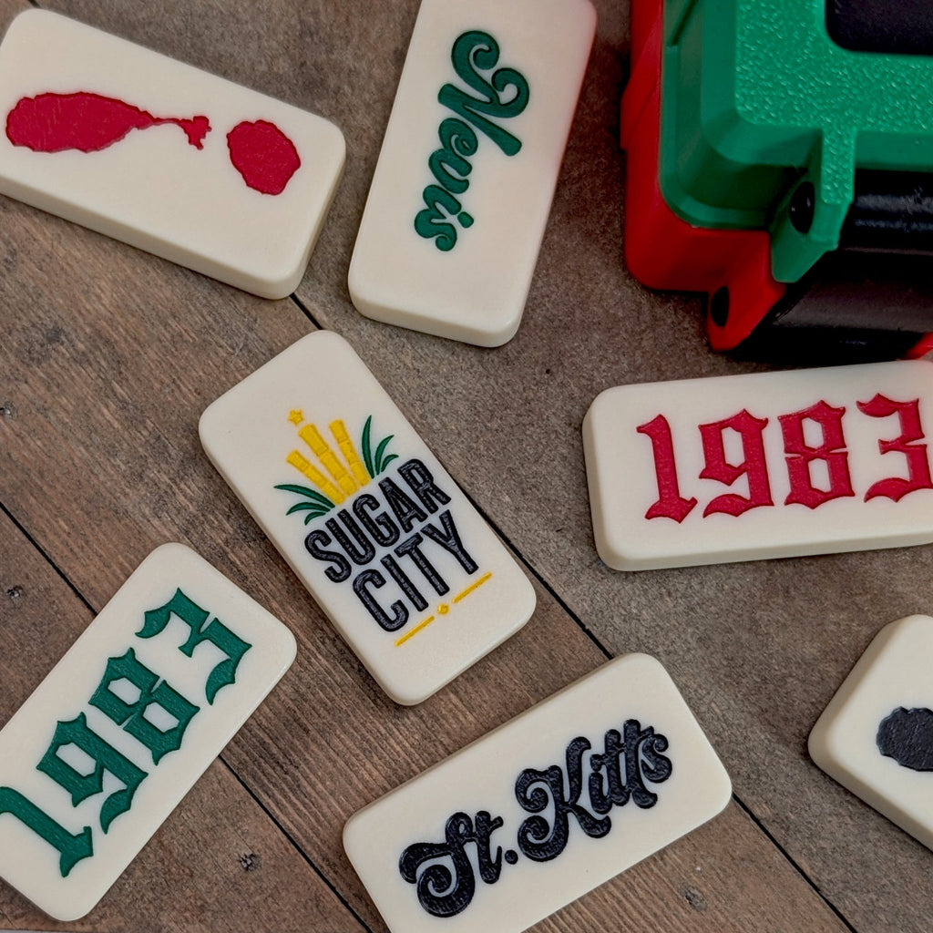 St. Kitts & Nevis Double-Six Domino Set - So Genius IO