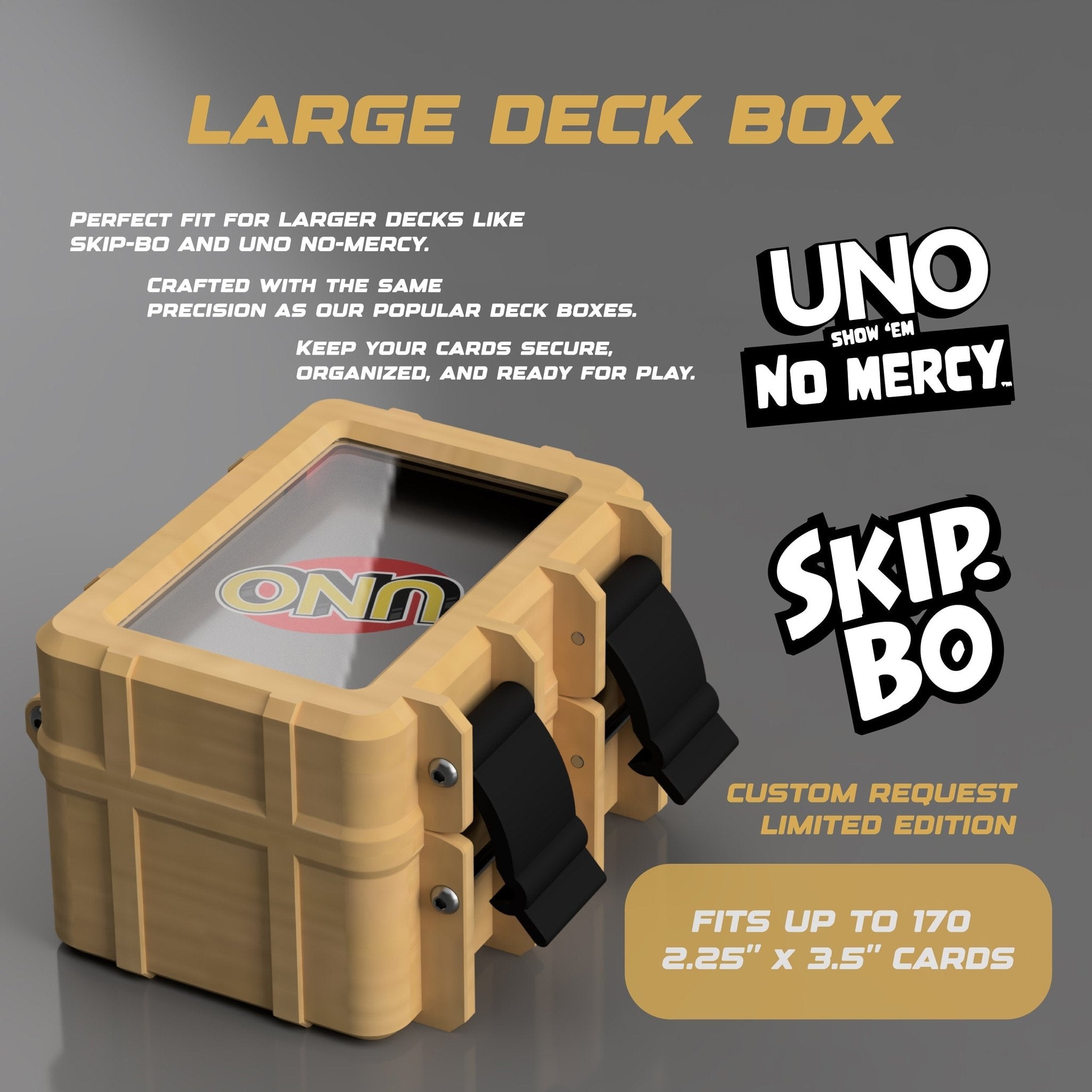 Deck Box for Uno No Mercy / Skip - Bo - So Genius IO